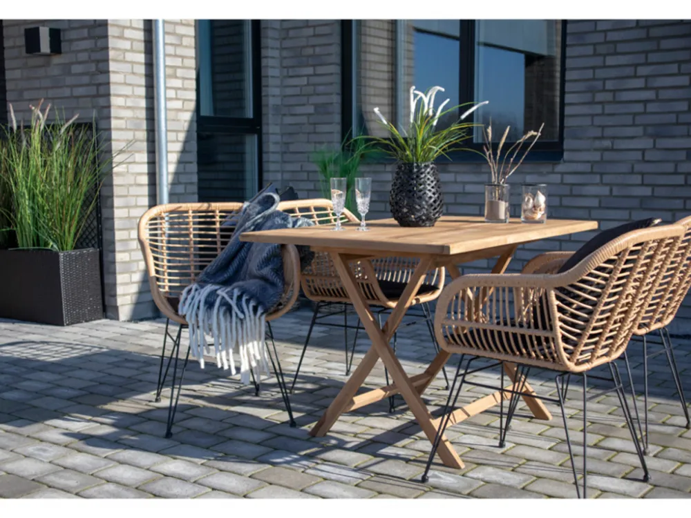 Garden Prestige Trädgårdsbord 'Oviedo' 120x80cm - Ek