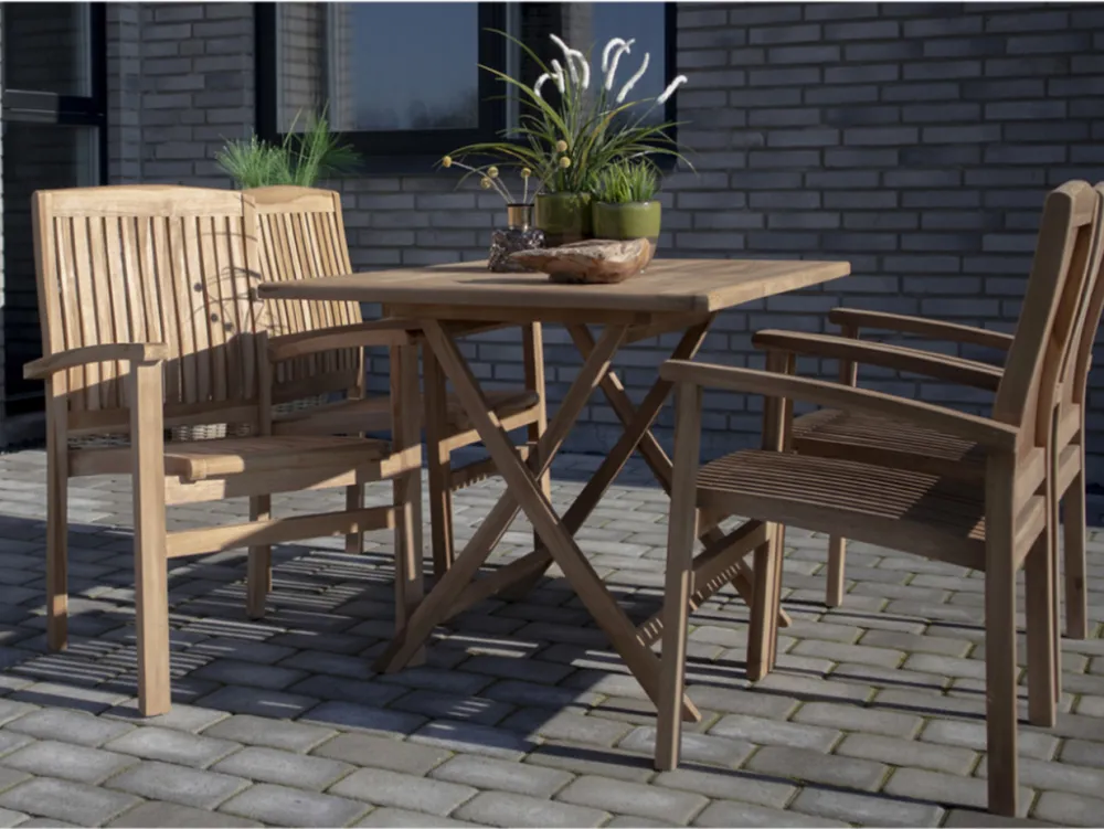 Garden Prestige Trädgårdsbord 'Oviedo' 120x80cm - Ek