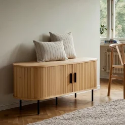 Reforma Tv bänk 'Holmvik' - Natur/Svart