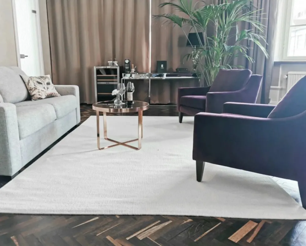 Reforma x Trendcarpet Ullmatta 'Hamilton' - Vit