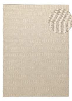 Reforma x Trendcarpet Ullmatta 'Larkana' - Beige/vit