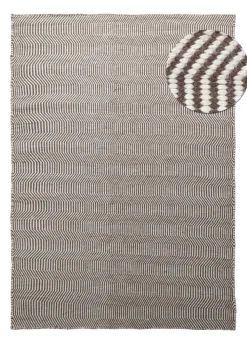 Reforma x Trendcarpet Ullmatta 'Larkana' - Brun/vit