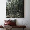 Svanefors Väggbonad 'Botanic' 100x127 - Grön