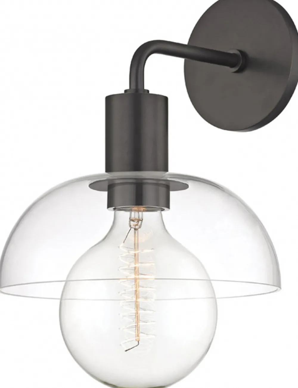 Fair Glare Vägglampa 'Glass Shade' - Svart
