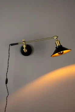 Dutchbone Vägglampa 'Penelope' - Svart