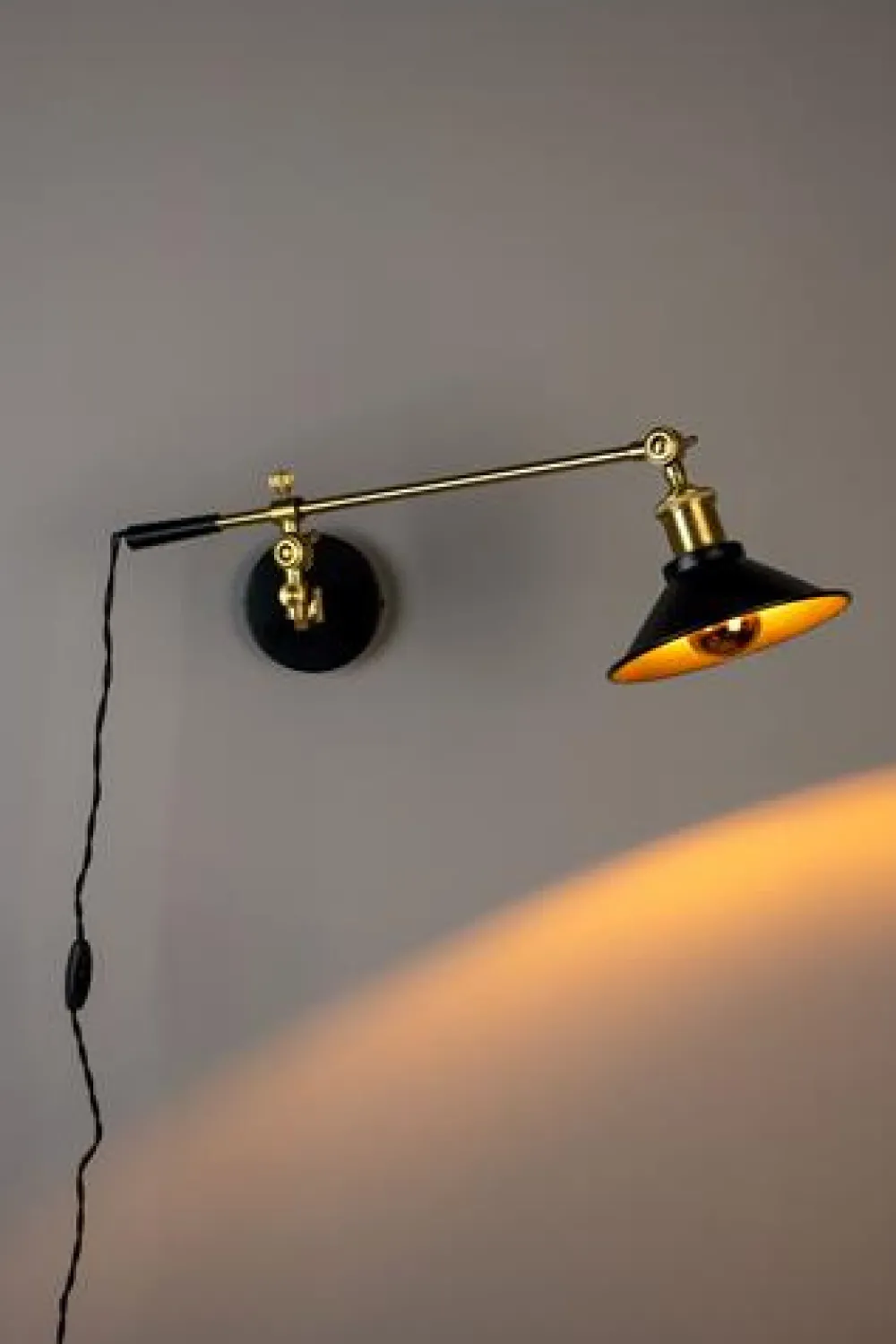 Dutchbone Vägglampa 'Penelope' - Svart