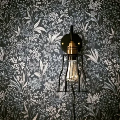 Trademark Living Vägglampa Vintage - Mässing/Stålnät