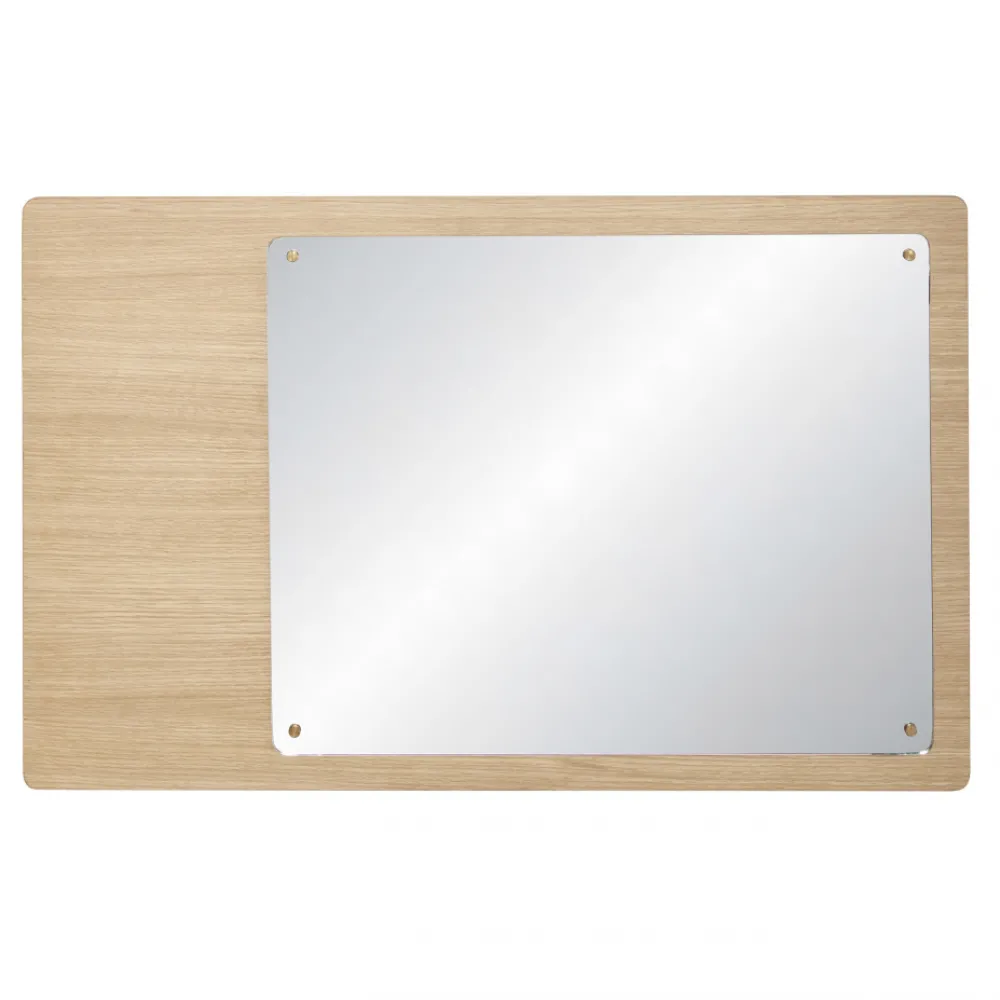 Hübsch Väggspegel med magneter 'Split' 80x50cm - Ek